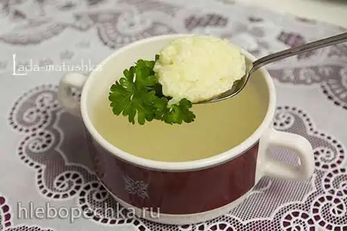 Изысканный рыбный консоме с рисовыми клецками (для Zigmund & Shtain MC-DS42IH)