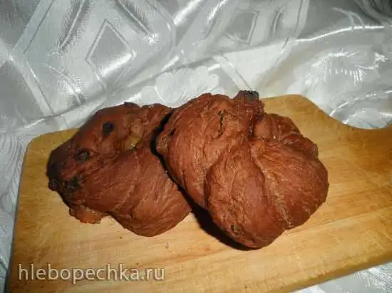 Шоколадные бублики с изюмом