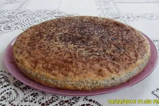 Кекс маковый диетический