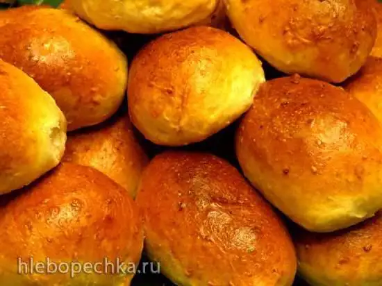 Пирожки из теста с овсяными хлопьями и ржаной мукой