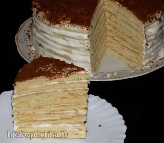 Сметанные коржи без яиц (на сковородке)