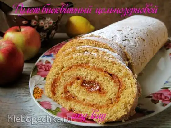 Рулет бисквитный цельнозерновой