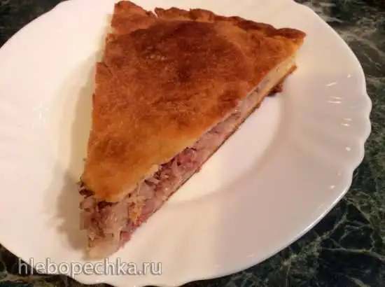 Пирог с мясом и капустой (пиццепечь Принцесс)