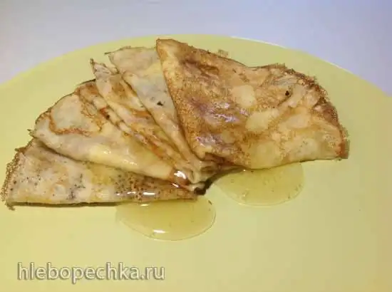 Блины по-пронински (на муке и крахмале)