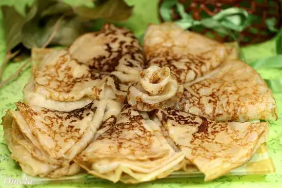 Блины на не процеженной сыворотке (без яиц)