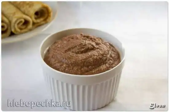 Шоколадно-яблочная паста для блинов и оладий