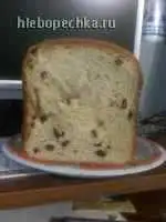 Сдобный хлеб с изюмом в хлебопечке