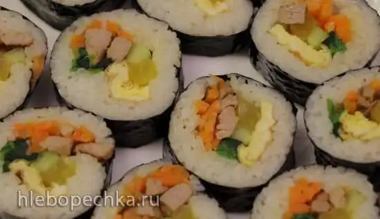 Кимбап - роллы из корейской кухни