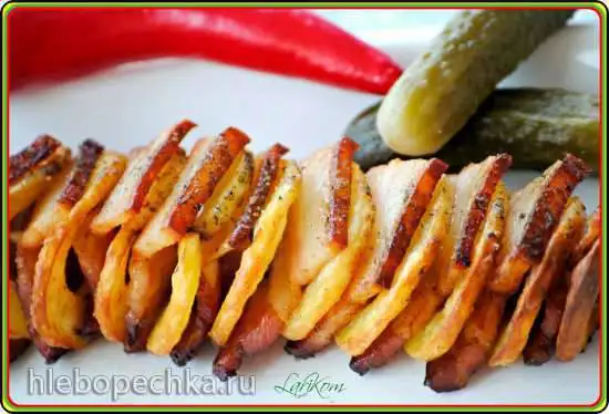 Спиральная картошка с беконом