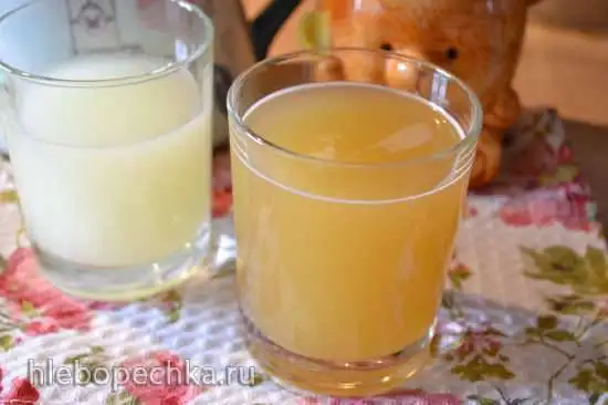 Напиток из творожной сыворотки, медовый