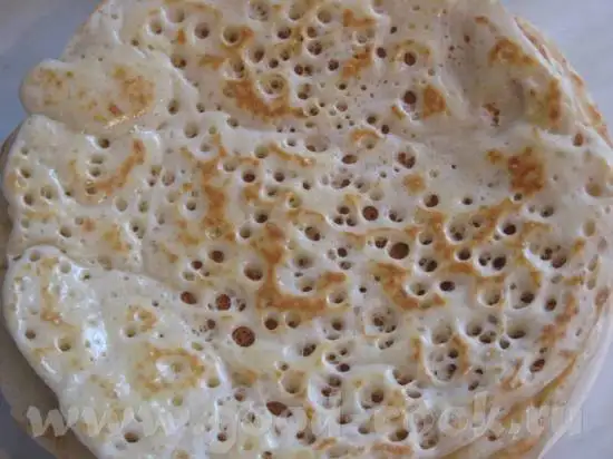 Блины пшеничные на опаре