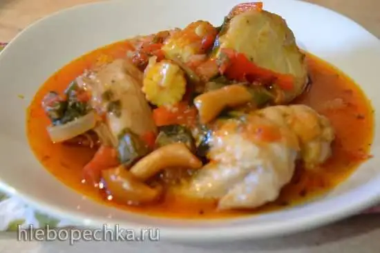 Мясное ассорти, тушеное с овощами (мультиварка Marta MT-1989)