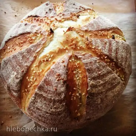 Пшенично-картофельный с жареным луком и куркумой