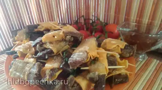 Мясо в батате (остатки сладки)