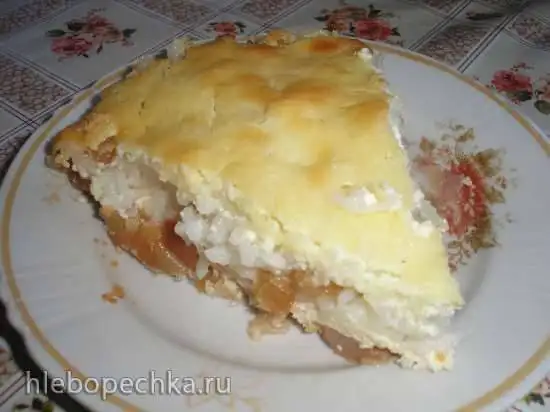 Запеканка рисово-творожная с яблоками