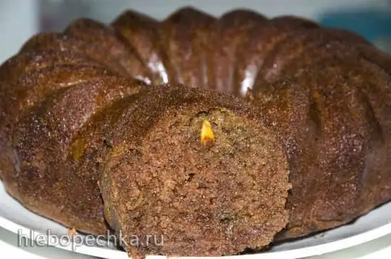 Манник шоколадный с халвой