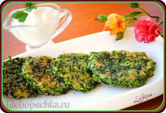 Оладьи из черемши