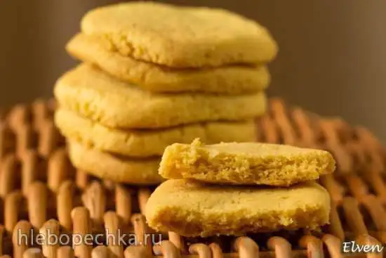 Кукурузное песочное печенье