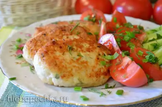 Котлеты из индейки с «рваным» крабом