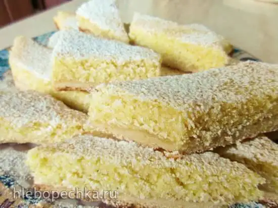 Лимонно-кокосовый пирог