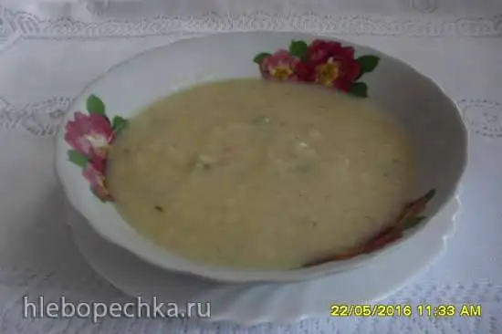 Суп - пюре из кабачков и куриной грудки