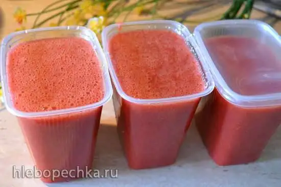 Клубничное пюре (заготовка для морозилки)