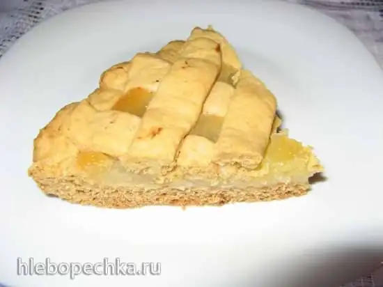 Пирог песочный с лимонной начинкой