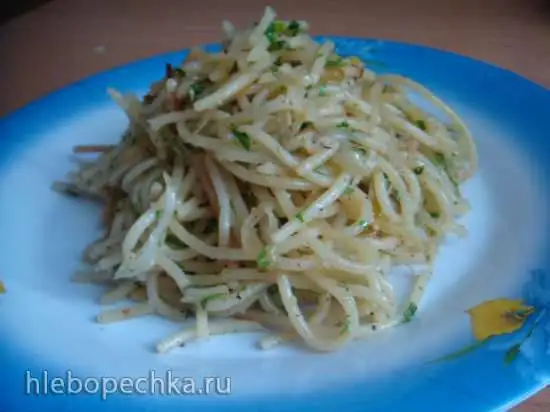 Макароны с карамелизированным луком