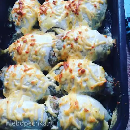 Кальмар фаршированный по-камчатски