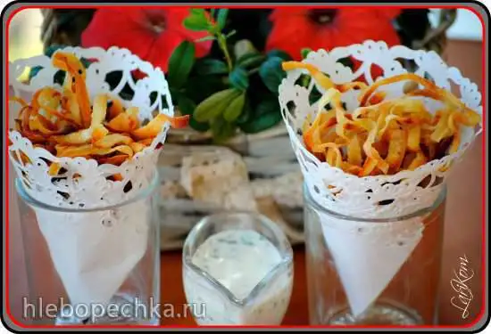 Хрустящая стружка-чипсы из батата