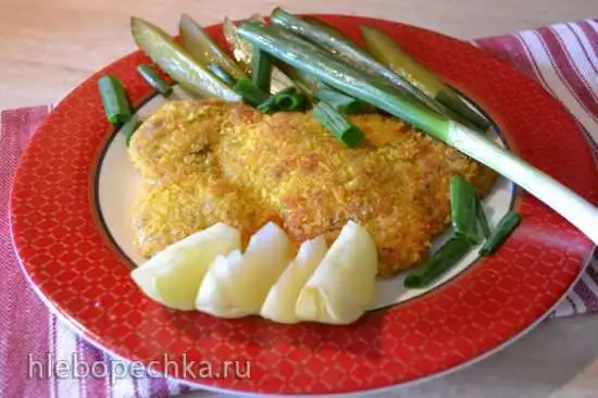 Шницель из свинины, в маринаде из соленых лимонов (заготовка для морозилки)