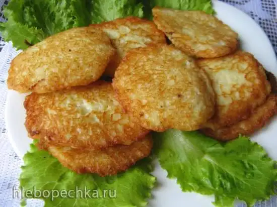 Драники из молодого картофеля с сыром