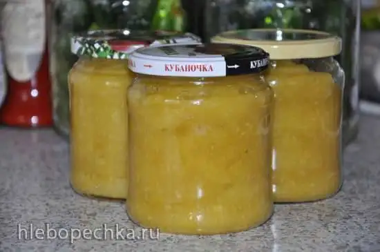 Кабачковое повидло в микроволновке