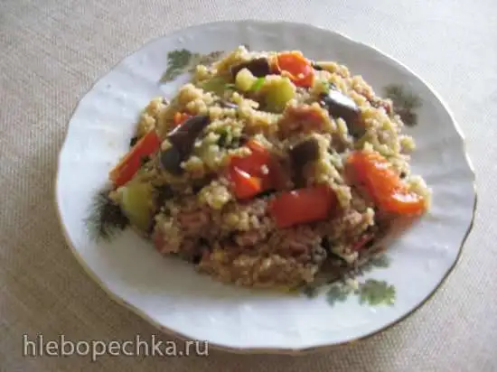 Кускус с копчёной грудинкой и овощами (мультиварка Redmond RMC-02)