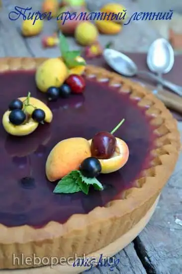 Пирог ароматный летний (постный)