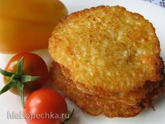 Оладьи картофельные (драники) с овощами