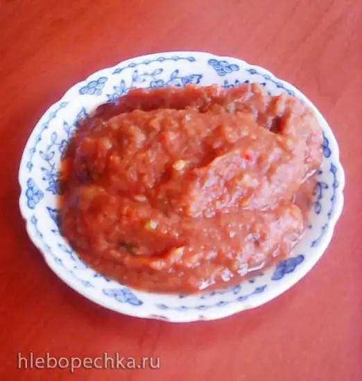 Аджика из слив и яблок в мультиварке