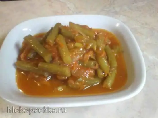 Салат из спаржевой фасоли