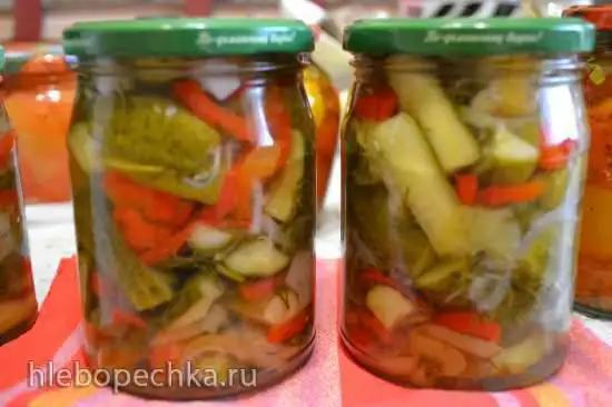Огуречный салат, консервированный