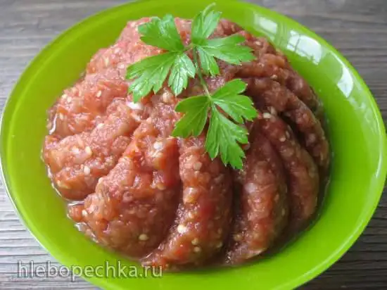 Икра освежающая баклажанная