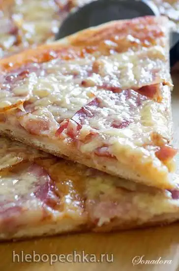 Пицца тонкая дрожжевая на биге
