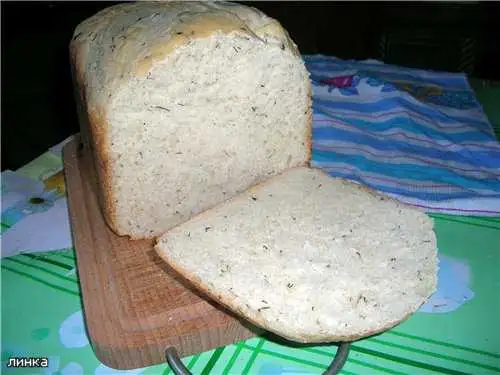 Рисовый  хлеб  с  сыром и  зеленью