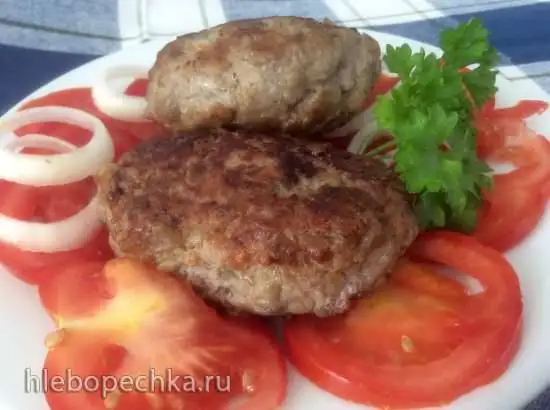 Котлеты с баклажанами