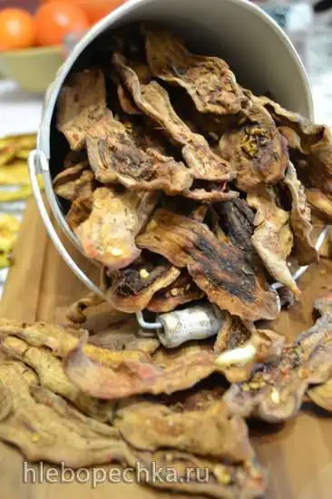 Чипсы из маринованных баклажан