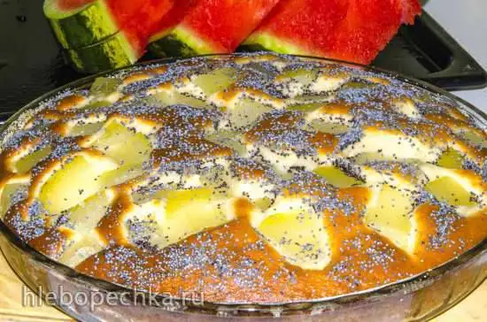 Пирог с кабачками «А-ля ананасы»