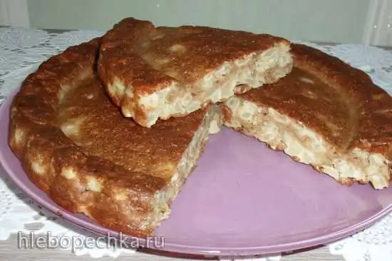 Легкий яблочный пирог-шарлотка