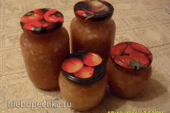 Яблочный конфитюр (быстрое приготовление)