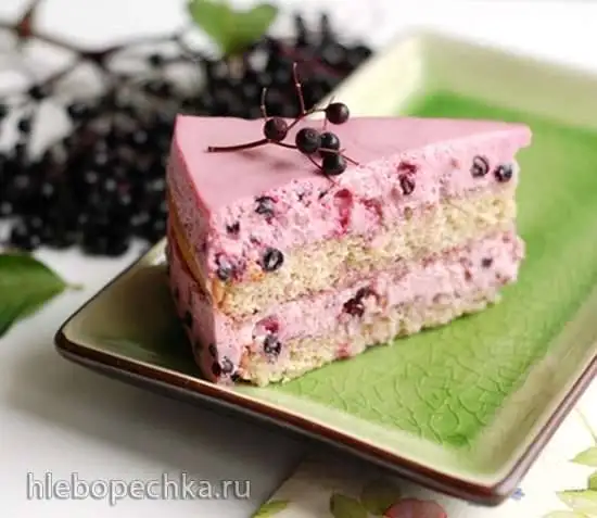 Торт из черной бузины
