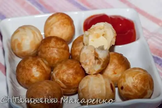 Шарики с сыром и ветчиной ( кейкпопсница Princess)