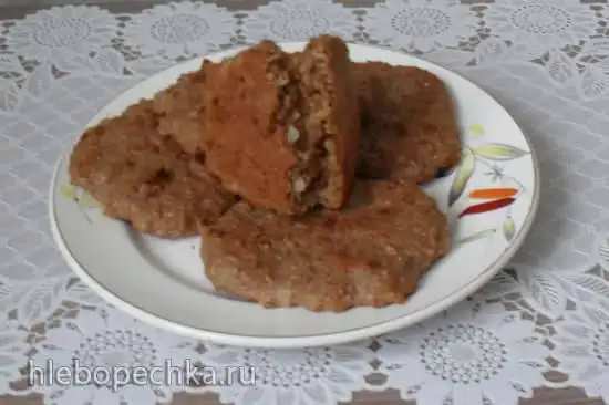 Луковые лепёшки с отрубями